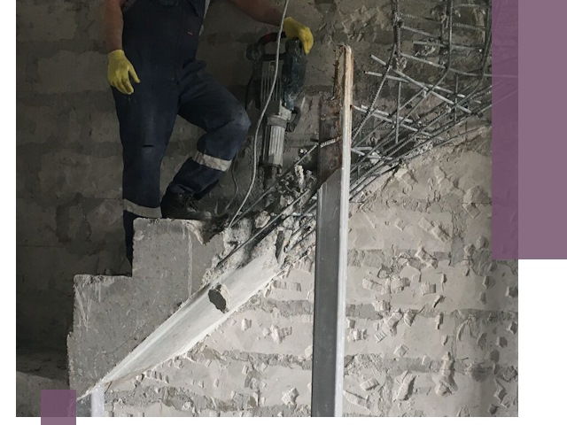 Демонтаж металлических и бетонных лестниц в Тутаеве