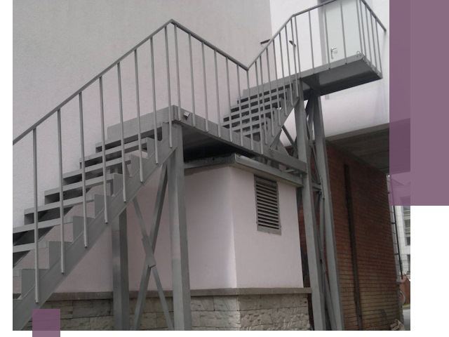 Монтаж пожарных лестниц под ключ в Тутаеве с гарантией качества