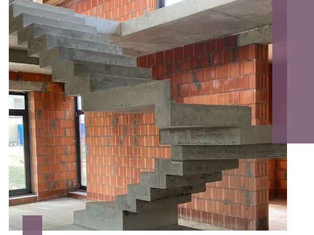 Изготовление бетонных лестниц под ключ в Тутаеве