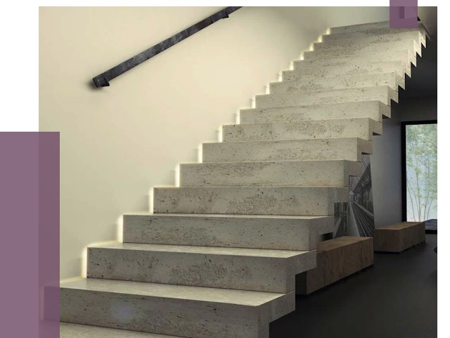 Облицовка бетонных лестниц в Тутаеве от 4718 руб/м2