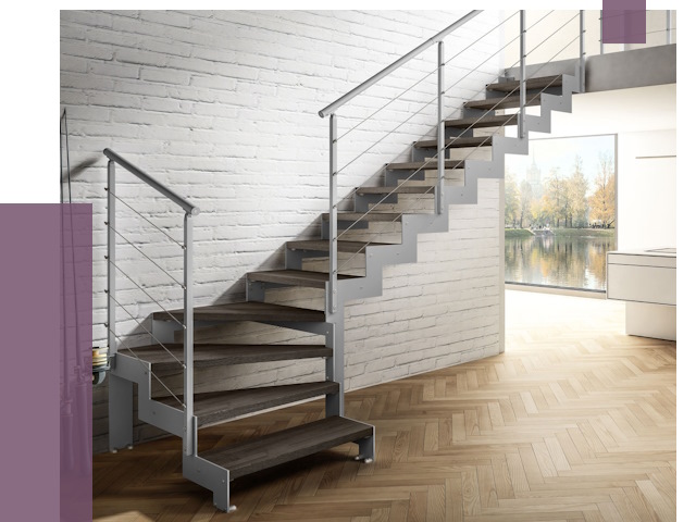Г-образные лестницы под ключ в Тутаеве от 38005 руб. | ПРОЛЁТ-Ттв