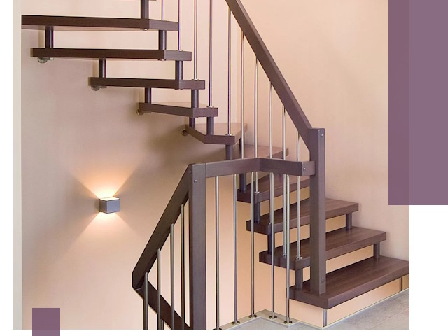 Изготовление лестниц на больцах в Тутаеве под ключ