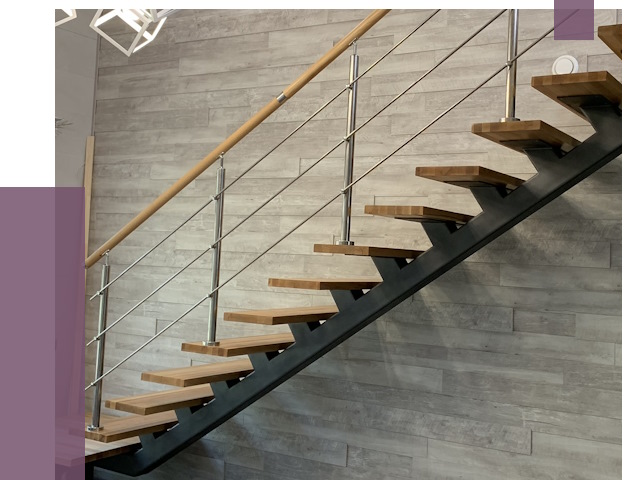 Изготовление лестниц на монокосоуре в Тутаеве от 78106 руб. 