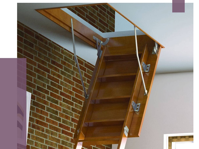 Установка чердачной лестницы в Тутаеве от 8020 руб. | ПРОЛЁТ-Ттв