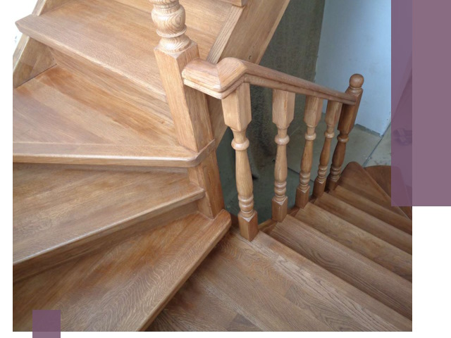 Дубовые лестницы под ключ в Тутаеве: изготовление и монтаж