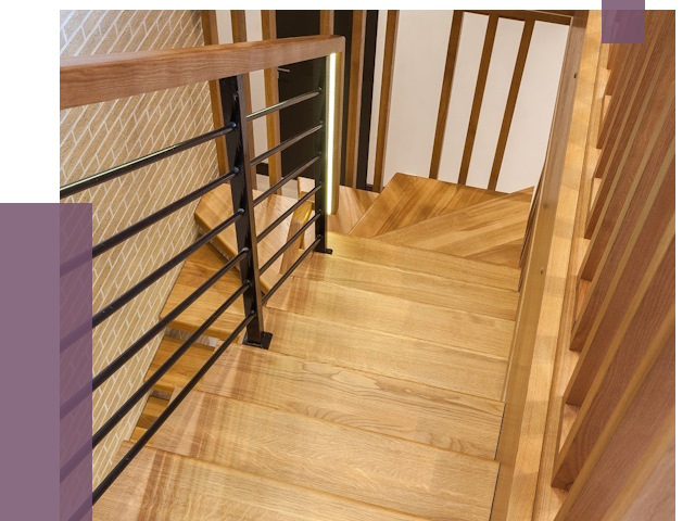 Лестницы из ясеня в Тутаеве под ключ от 10274 руб. 