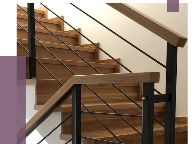 Обшивка металлической лестницы деревом в Тутаеве от 4456 руб. 