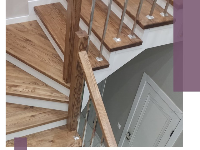 Обшивка металлических лестниц под ключ в Тутаеве