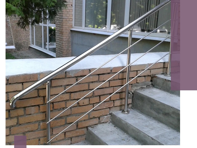 Перила из нержавеющей стали высокого качества в Тутаеве