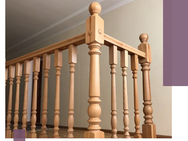 Деревянные перила на заказ в Тутаеве: монтаж и изготовление