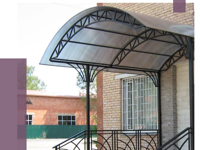 Металлические навесы и козырьки в Тутаеве от 13105 руб.