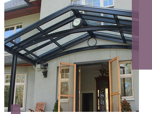 Изготовление и монтаж навесов и козырьков в Тутаеве