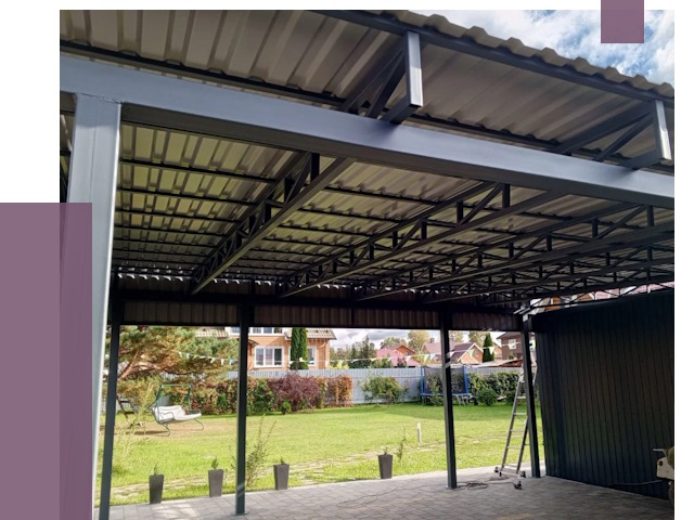 Монтаж навесов в Тутаеве от 7548 руб. — установка навеса | ПРОЛЁТ-Ттв