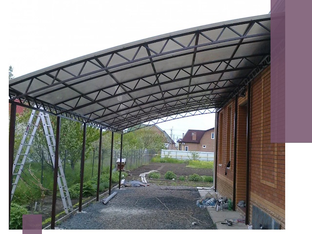 Профессиональный монтаж навесов под ключ в Тутаеве