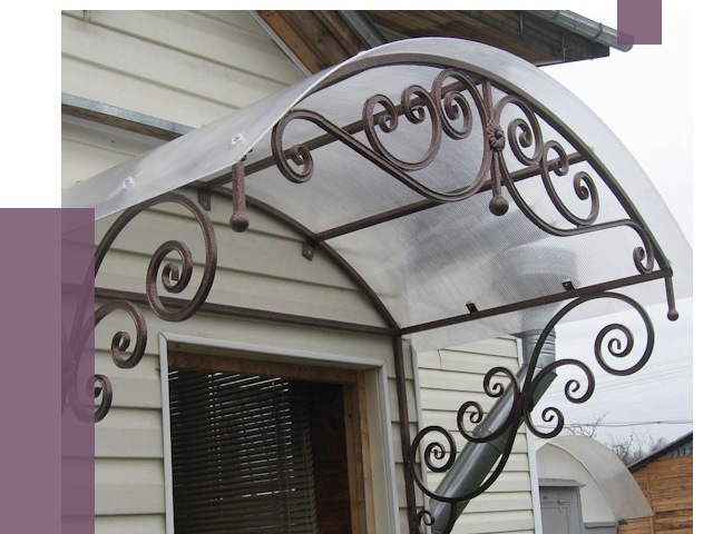 Изготовление козырьков в Тутаеве от 7548 руб. — заказать | ПРОЛЁТ-Ттв