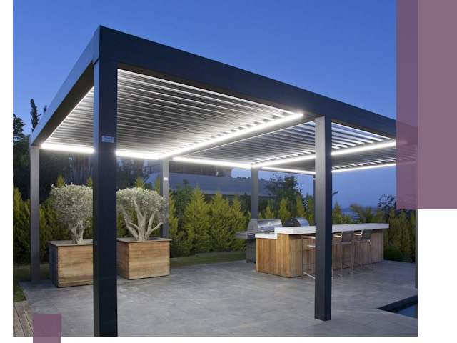 Навесы отдельно стоящие под ключ в Тутаеве из металла и поликарбоната