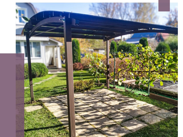 Навесы для дачи в Тутаеве от 13053 руб. под ключ — ПРОЛЁТ-Ттв