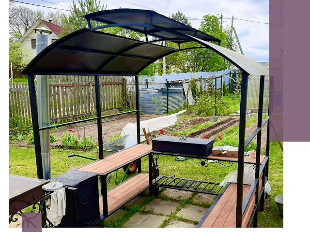 Навесы для барбекю в Тутаеве: изготовление, монтаж и демонтаж