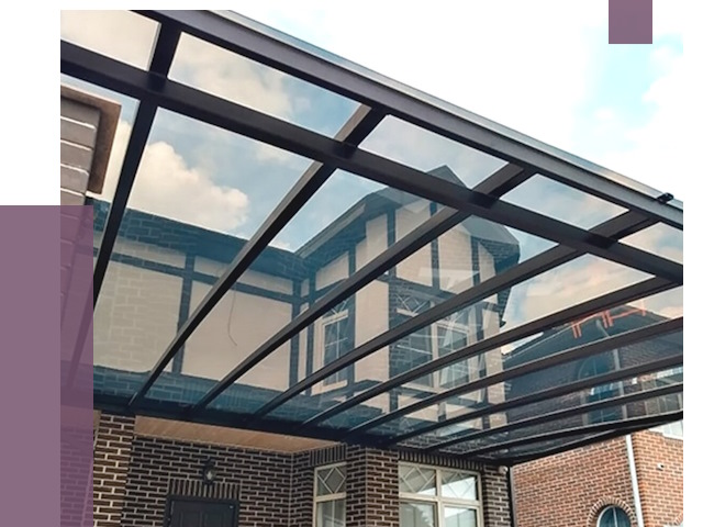 Навесы из поликарбоната в Тутаеве от 8828 руб. под ключ — ПРОЛЁТ-Ттв