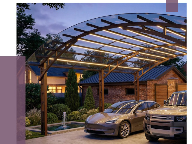 Металлические навесы в Тутаеве от 13000 руб. под ключ — ПРОЛЁТ-Ттв