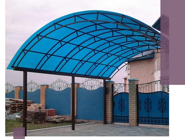 Арочные навесы под ключ в Тутаеве — изготовление и монтаж