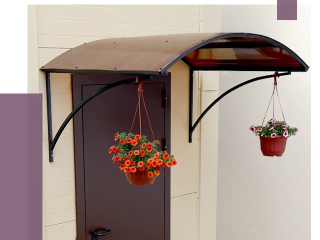 Козырьки над входом в Тутаеве от 15202 руб.  | ПРОЛЁТ-Ттв