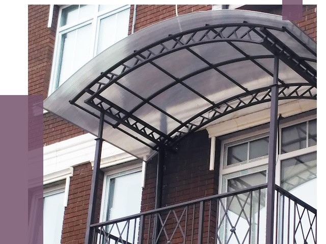 Козырьки над балконом в Тутаеве от 8859 руб.  | ПРОЛЁТ-Ттв