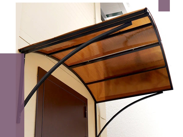 Недорогие козырьки в Тутаеве от 7779 руб.  | ПРОЛЁТ-Ттв