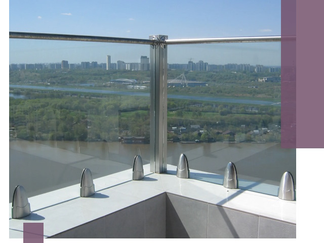 Стеклянные парапеты премиум класса в Тутаеве для домов и бизнесов