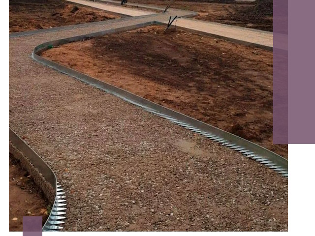 Металлические бордюры под ключ в Тутаеве — изготовление и монтаж