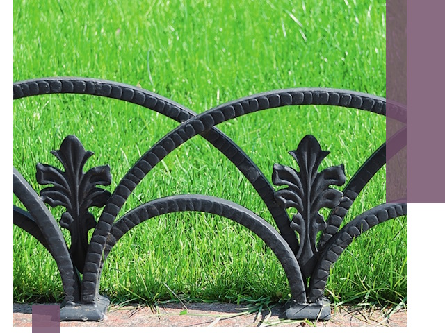 Декоративные металлические бордюры под ключ в Тутаеве