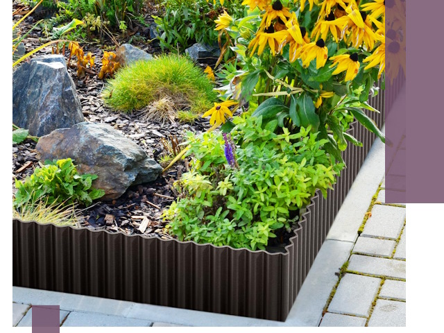 Металлические бордюры для клумб в Тутаеве — производство и монтаж