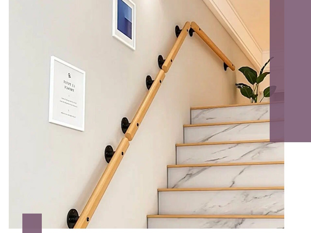 Поручни металлические и деревянные под ключ в Тутаеве